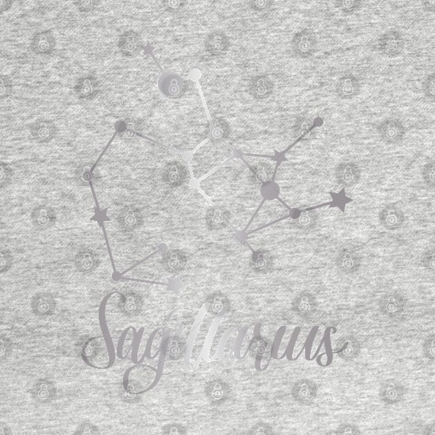 Sagittarius Zodiac Constellation in Silver by Kelly Gigi